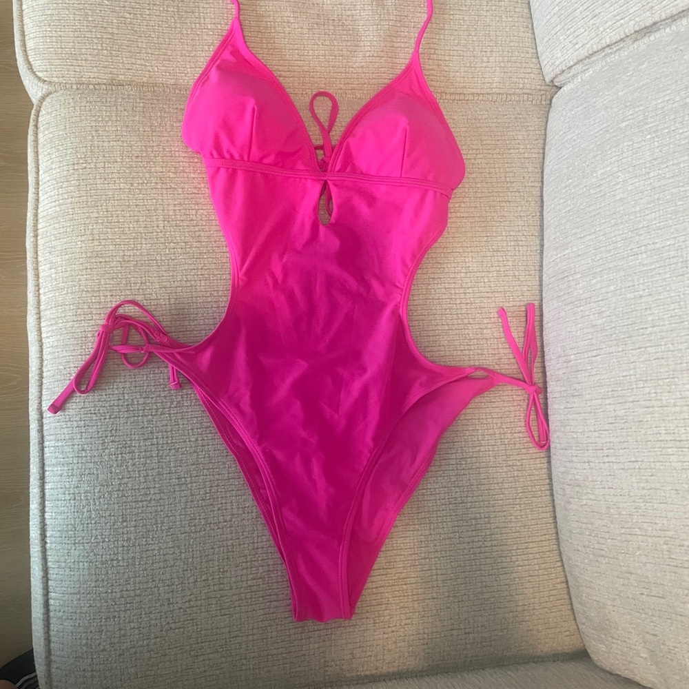 Hot Pink Monokini Swimsuit